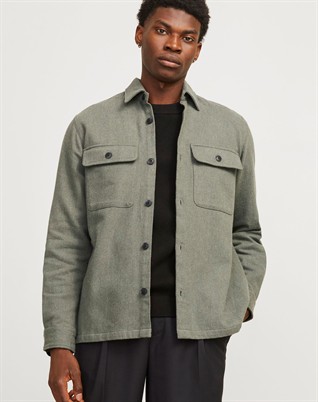 Raymond Melange Solid Overshirt